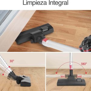 Aspirapolvere Senza Sacco Scopa Elettrica Portatile e Verticale da 1000W con Filo - immagine 3