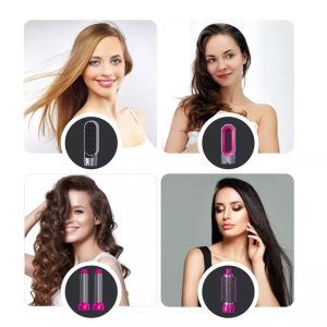 5 in 1 spazzola termica - Strong Airflow - Styler per Capelli e Arricciatore con Rotazione, Asciugacapelli Styler e Arricciatore One-Step e Volumizzatore per Salone Domestico - immagine 3