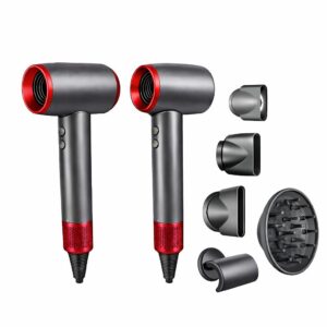 Asciugacapelli Compatto Professionale – Motore Potente 1600W Alta Velocità, Accessori Inclusi - immagine 9
