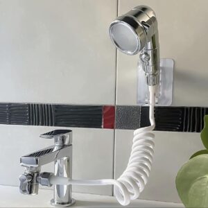 Kit Doccetta per Rubinetto Lavandino Multiuso con Tubo Estensibile e Deviatore – Universale Cucina Bagno Balcone - immagine 3