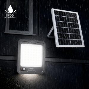 Faro Solare LED modello 500W/1000W con Sensore di Movimento crepuscolare IP66 e Telecomando Incluso - immagine 6