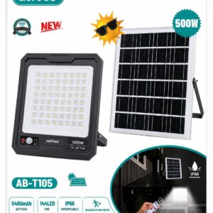 Faro Solare LED modello 500W/1000W con Sensore di Movimento crepuscolare IP66 e Telecomando Incluso - immagine 2